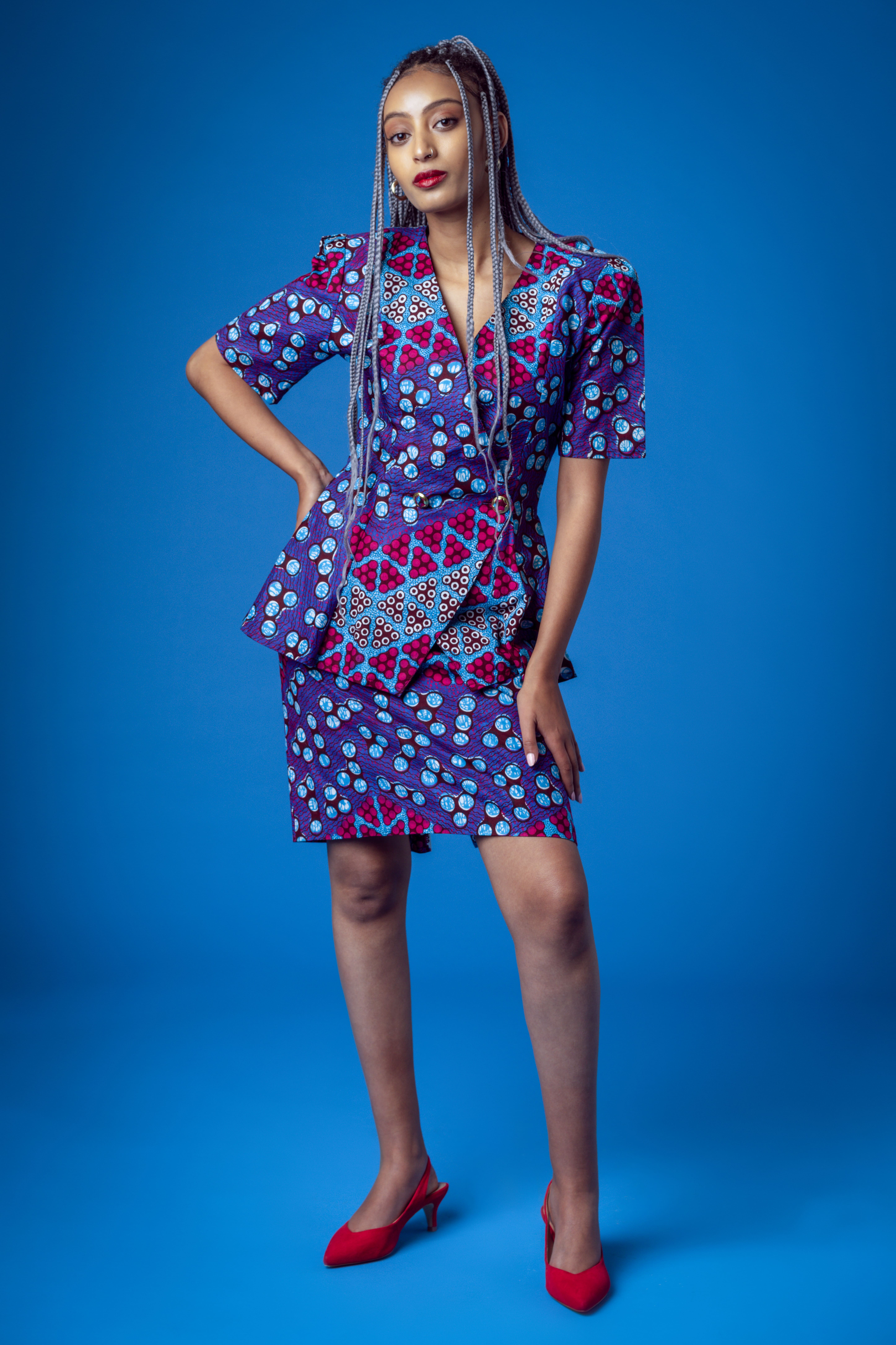 2 Step Peplum Dress by zizibespoke - Short dresses - Afrikrea